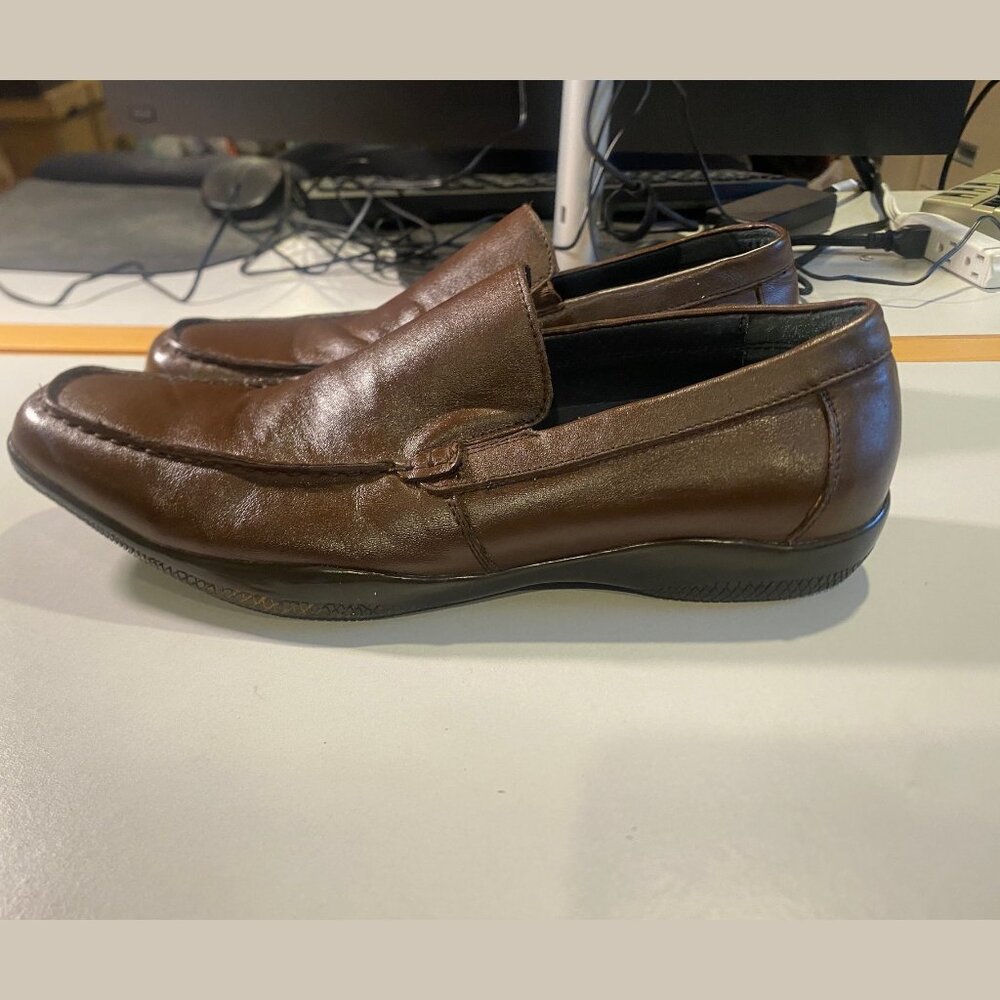 Alfani - Size 7.5M - Men's Samba Leather Loafer Slip on